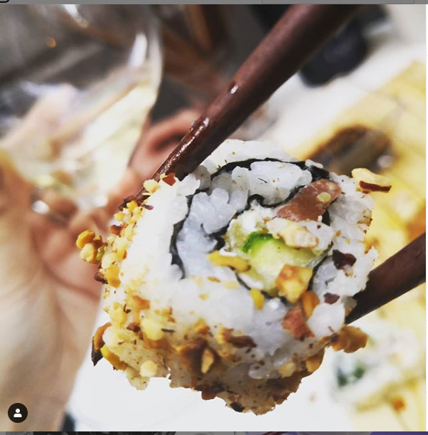 Rolls al pistacchio e tartare di tonno. Ermenegildo Vissaleffi consiglia.